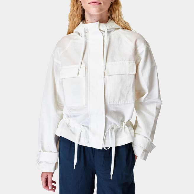 Sweaty Betty Lily White Relaxed Shacket