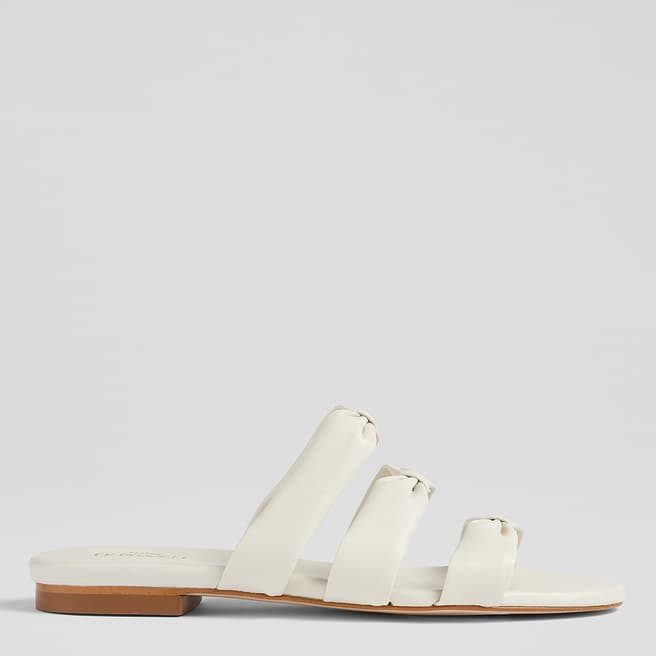 L K Bennett Cream Jayla Flat Sandals