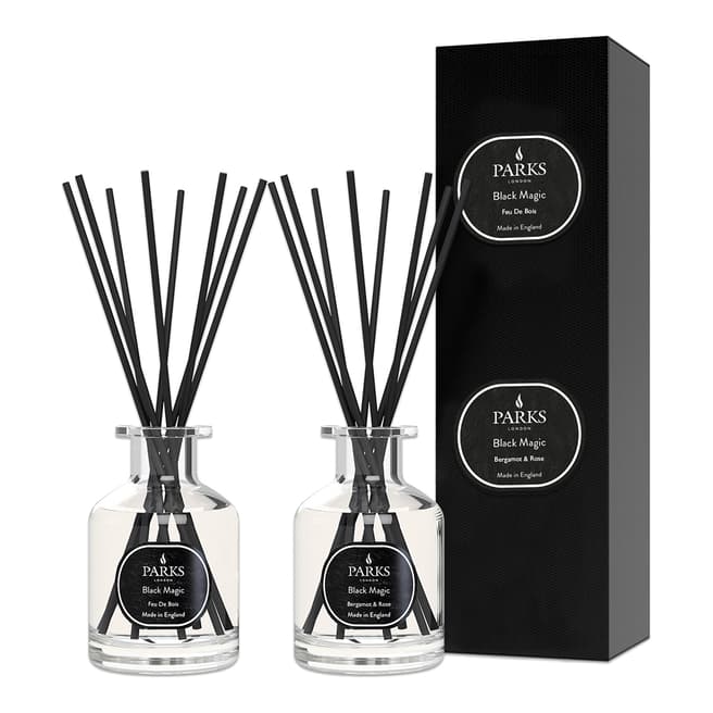 Parks London Black Magic Special Editions Bergamot  & Rose Diffuser 2x100ml