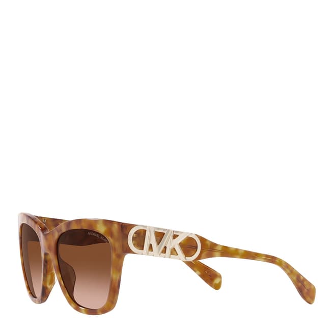 Michael Kors Amber Tortoise Empire Square Sunglasses 55mm