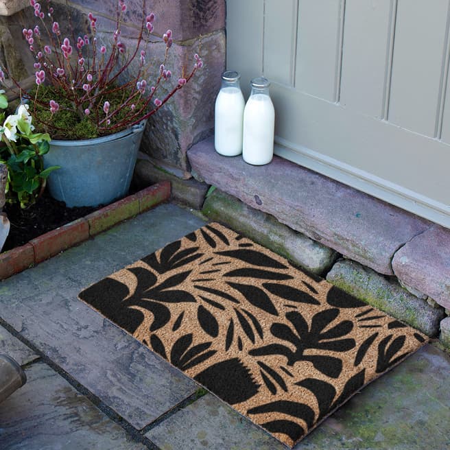 Artsy Doormats Abstract Leaf Pattern Doormat