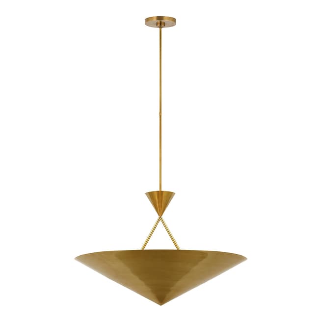 Paloma Contreras for Visual Comfort & Co. Orsay Medium Chandelier in Hand-Rubbed Antique Brass