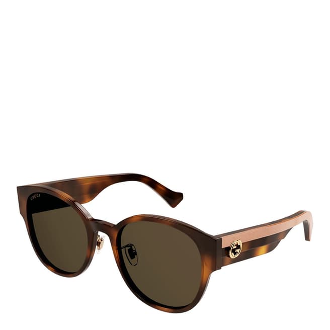 Gucci Women's Brown Gucci Sunglasses 56mm