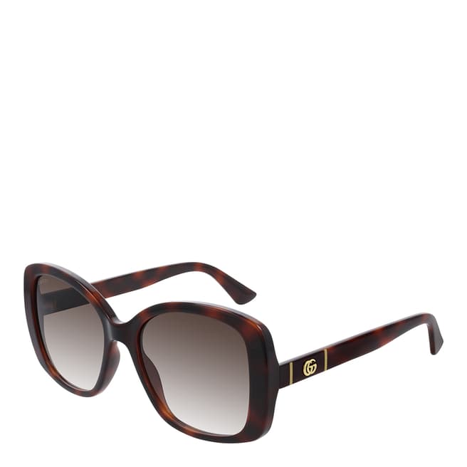 Gucci Women's Brown Gucci Sunglasses 56mm