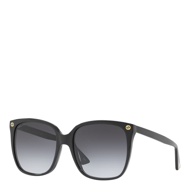 Gucci Women's Black/Grey Gucci Sunglasses 57mm