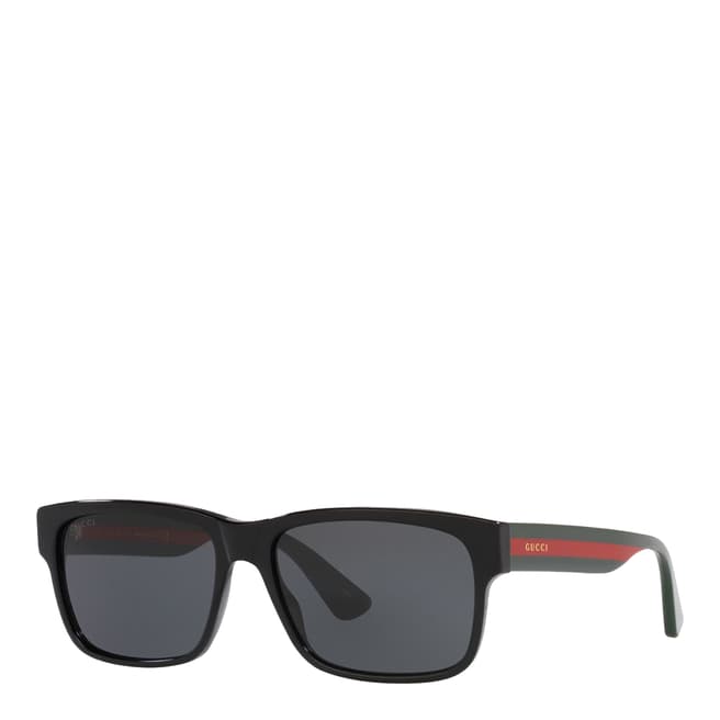 Gucci Men's Black/Grey Gucci Sunglasses 58mm