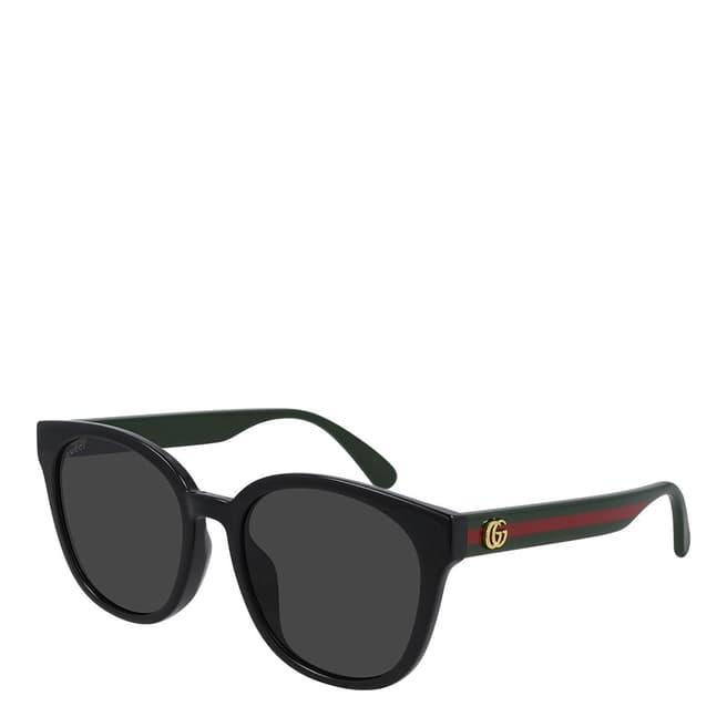 Gucci Women's Black/Grey Gucci Sunglasses 56mm