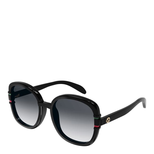 Gucci Women's Black/Grey Gucci Sunglasses 57mm