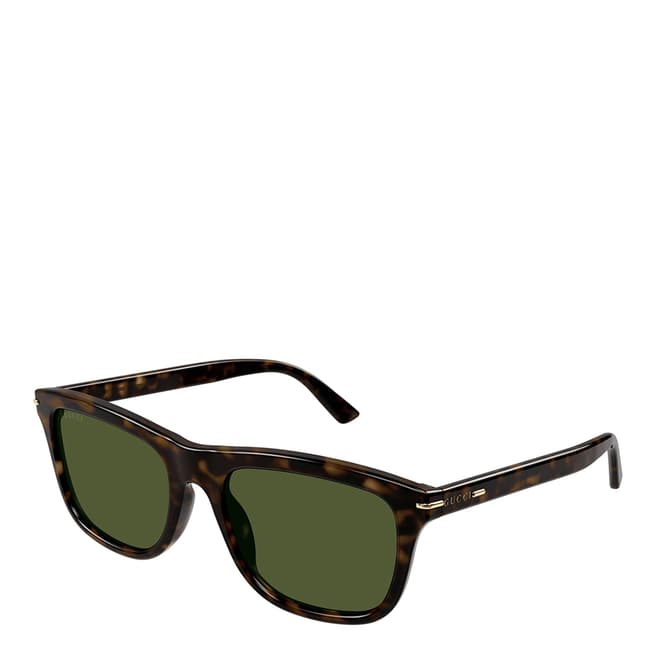 Gucci Men's Tortoise/Green Gucci Sunglasses 55mm