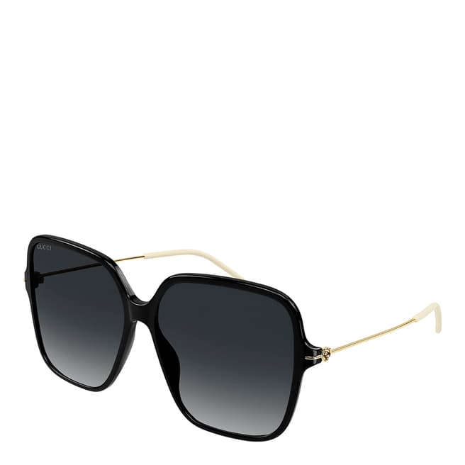 Gucci Women's Black Gold Gucci Sunglasses 60mm