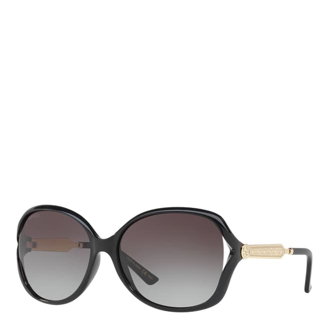 Gucci Women's Black/Grey Gucci Sunglasses 60mm