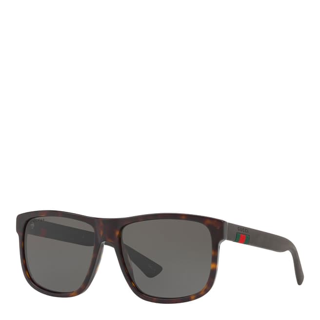 Gucci Men's Tortoise/Grey Gucci Sunglasses 58mm