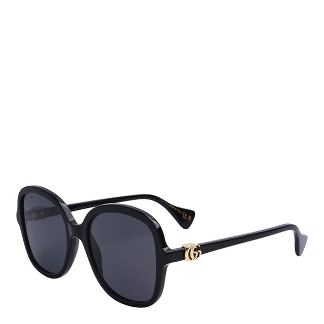 Gucci Women's Black/Grey Gucci Sunglasses 56mm