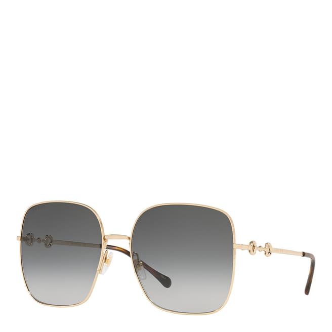 Gucci Women's Gold/Grey Gucci Sunglasses 61mm