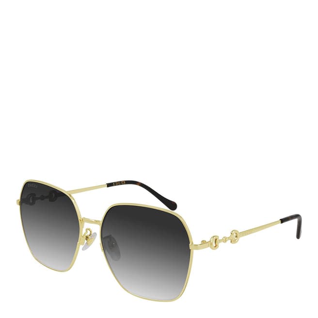 Gucci Women's Gold/Grey Gucci Sunglasses 60mm