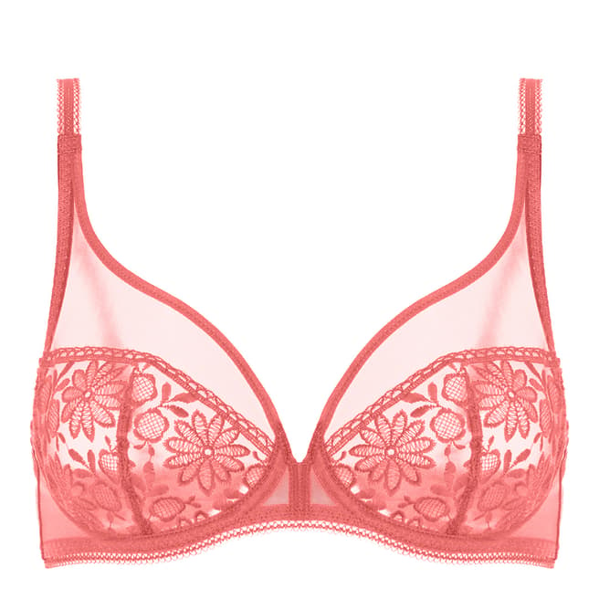 Simone Perele Pink Plunge Full Cup Bra