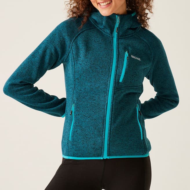 Regatta Teal Newhill Hooded Fleece