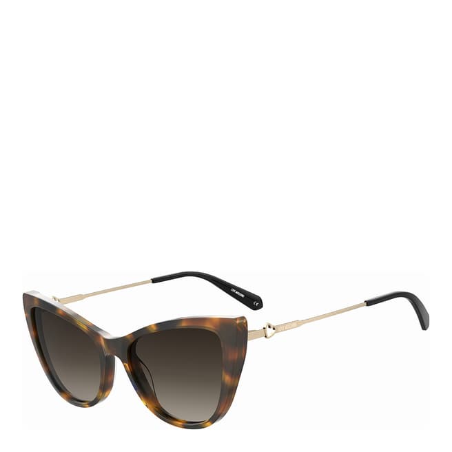 Love Moschino Havana Rectangular Sunglasses 53mm