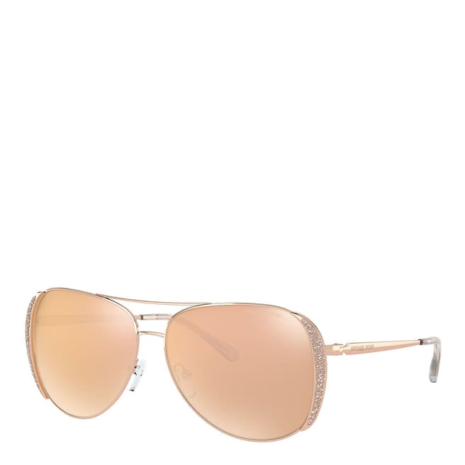 Michael Kors Rose Gold Chelsea Glam Sunglasses 58mm