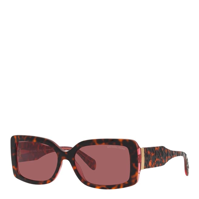 Michael Kors Dark Tortoise Geranium Corfu Sunglasses 56mm