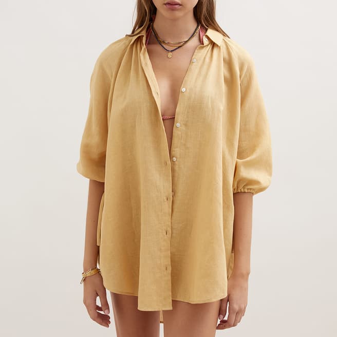 Boteh Yellow La Ponche Shirt