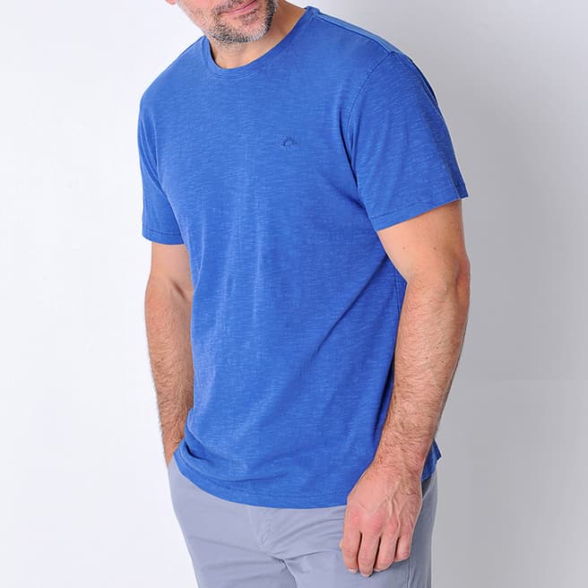 Burgs Blue Trispen Cotton T-Shirt