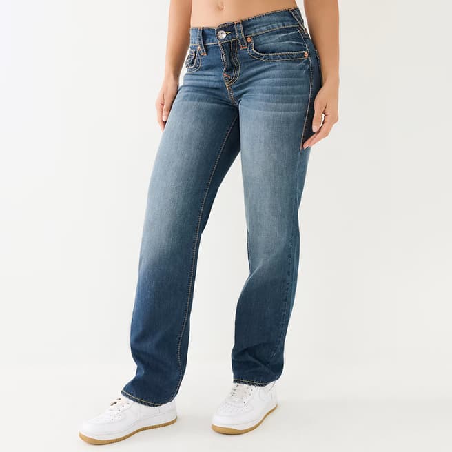 True Religion Indigo Ricki Straight Jeans