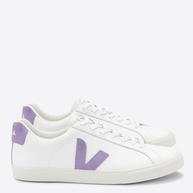 VEJA Women's White Lavender Esplar Trainers