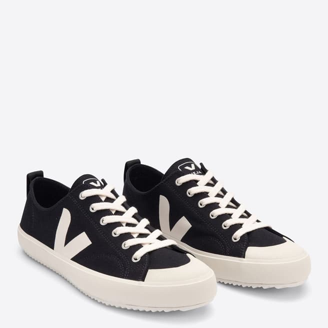 VEJA Men's Black Nova Canvas Trainers