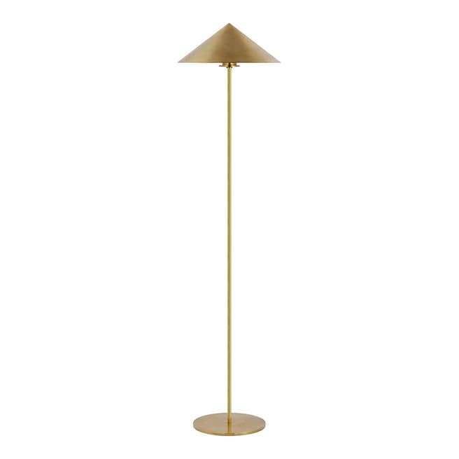 Paloma Contreras for Visual Comfort & Co. Orsay Medium Floor Lamp in Hand-Rubbed Antique Brass