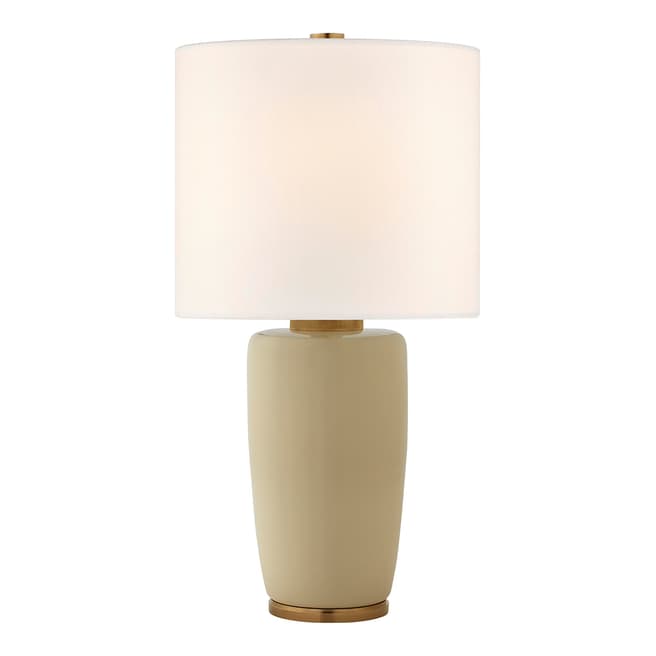Barbara Barry for Visual Comfort & Co. Chado Large Table Lamp in Coconut with Linen Shade