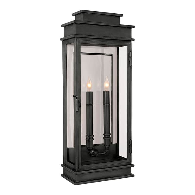 Chapman & Myers for Visual Comfort & Co. Linear Lantern Tall in Bronze