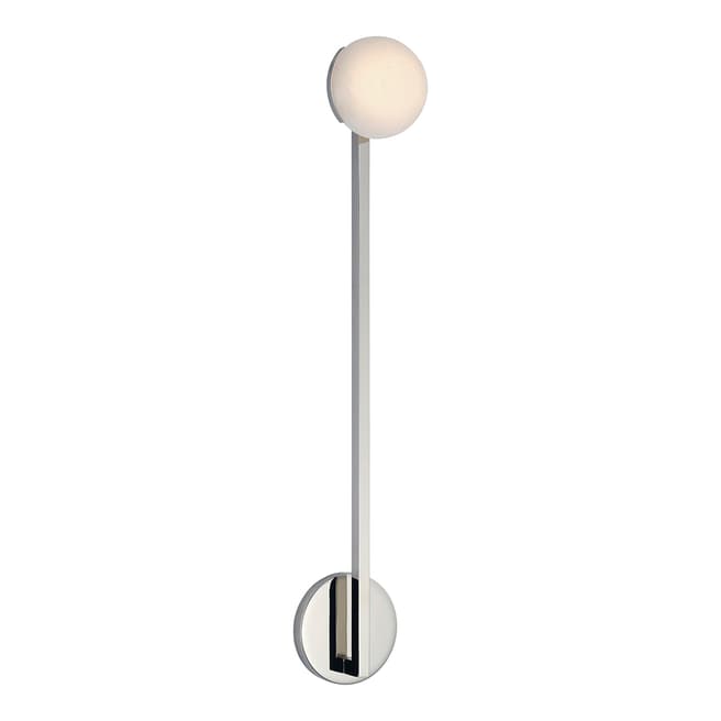 Kelly Wearstler for Visual Comfort & Co. Pedra 26" Single Sconce in Polished Nickel with Alabaster