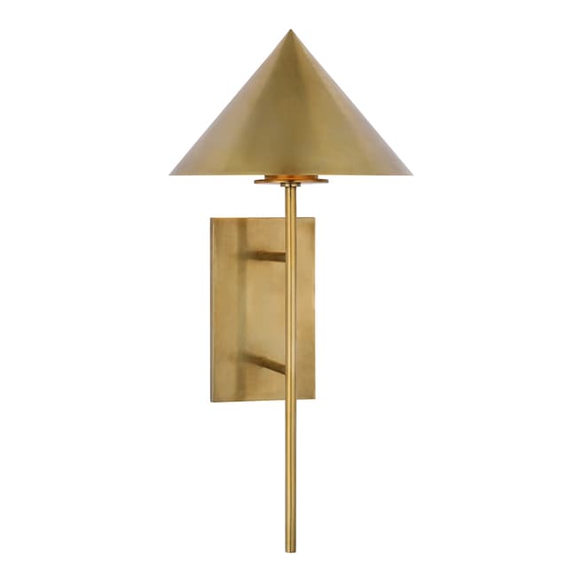 Paloma Contreras for Visual Comfort & Co. Orsay Medium Downlight Sconce in Hand-Rubbed Antique Brass