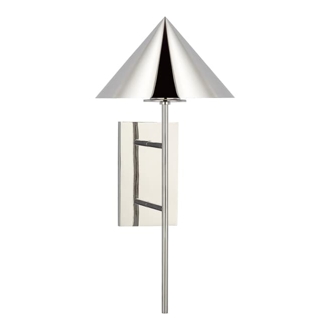 Paloma Contreras for Visual Comfort & Co. Orsay Medium Downlight Sconce in Polished Nickel