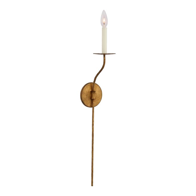 Ian K. Fowler for Visual Comfort & Co. Belfair Large Tail Sconce in Golded Iron