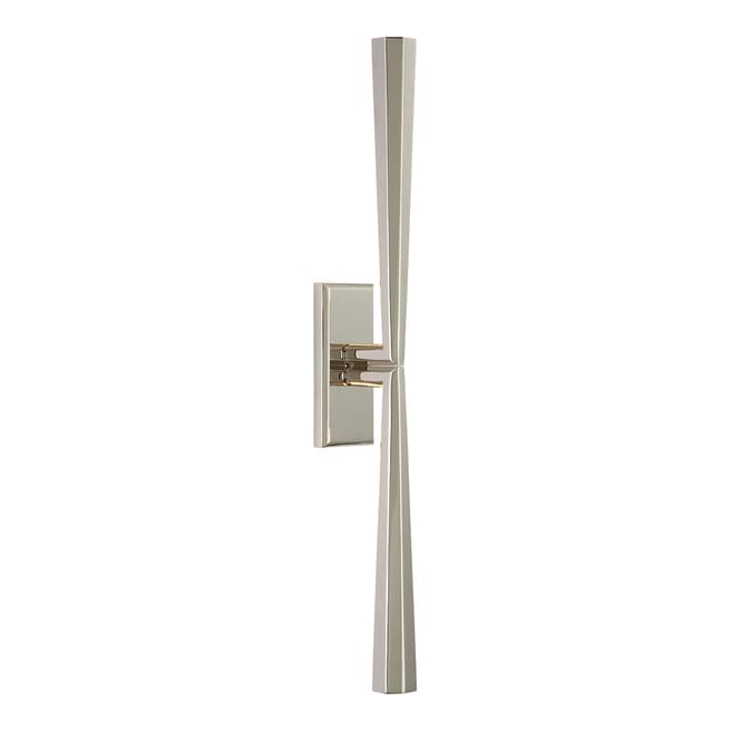 Thomas O'Brien for Visual Comfort & Co. Galahad Linear Sconce in Polished Nickel