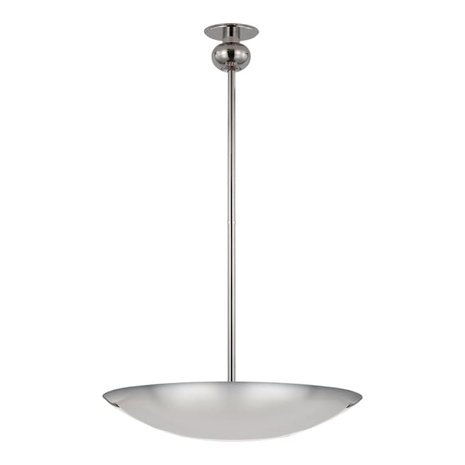 Paloma Contreras for Visual Comfort & Co. Comtesse Medium Uplight Chandelier in Polished Nickel