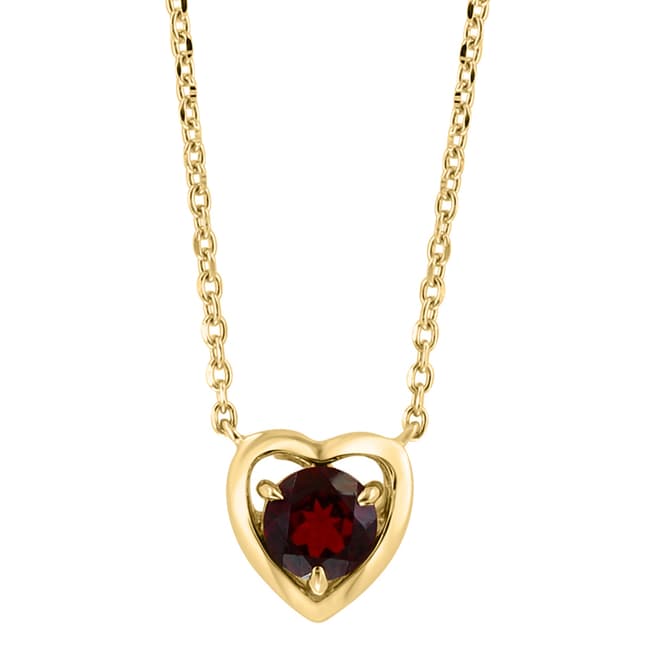 Effy Gold Over Silver Garnet Necklace