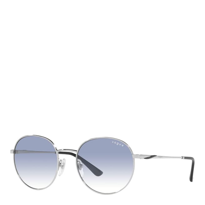 Vogue Silver Round Sunglasses