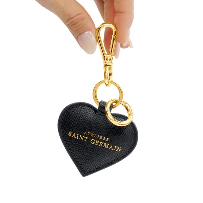 Ateliers Saint Germain Black Heart Key Ring