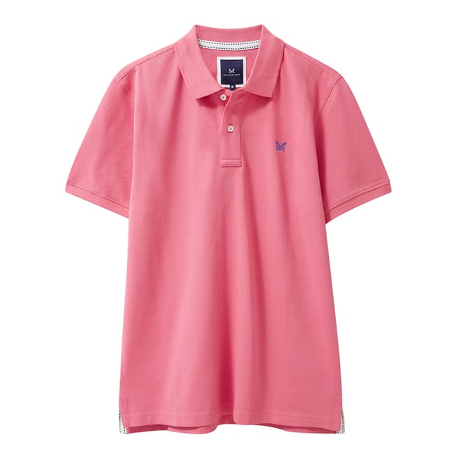 Crew Clothing Pink Melbury Cotton Polo