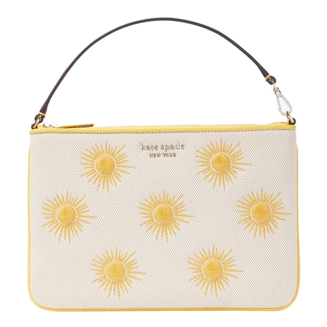 Kate Spade Morning Light Sunkiss Embroidered Canvas Shoulder Bag