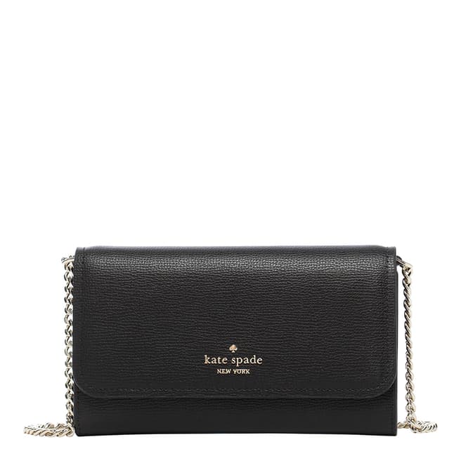 Kate Spade Darcy Refined Grain Leather Chain Wallet Crossbody