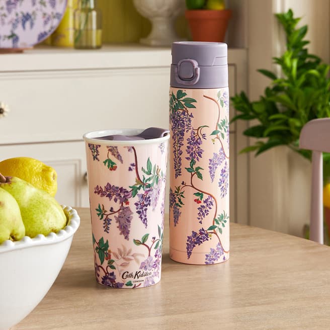 Cath Kidston Wisteria Ceramic Travel Mug, 300ml