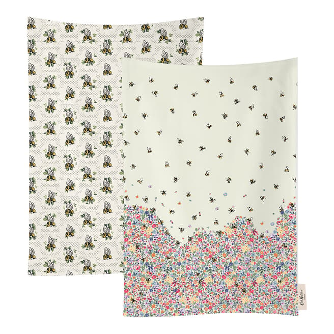 Cath Kidston Set of 2 Provence Bee Tea Towels