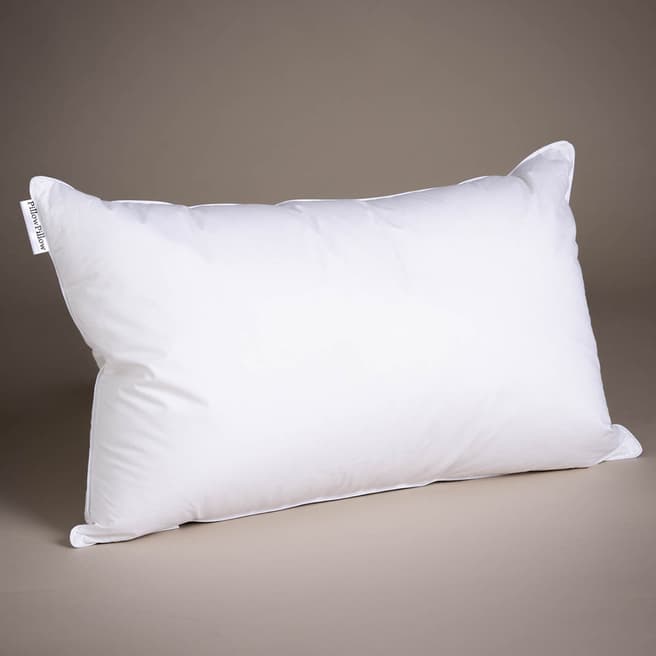 PillowPillow White Duck Down & Feather Superking Pillow, Firm