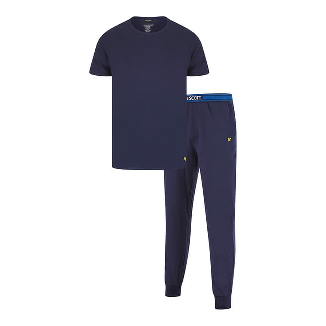 Lyle & Scott Navy Sleep Set