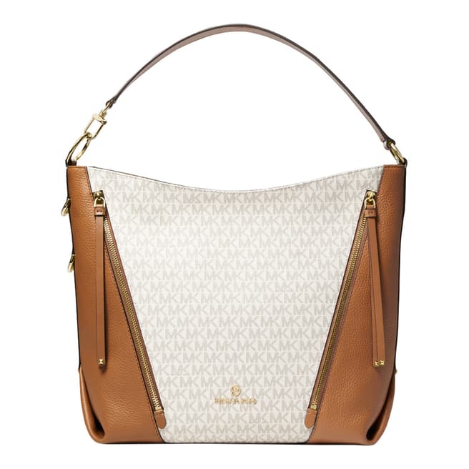 Michael Kors Vanilla, Acorn Brooklyn Shoulder Bag