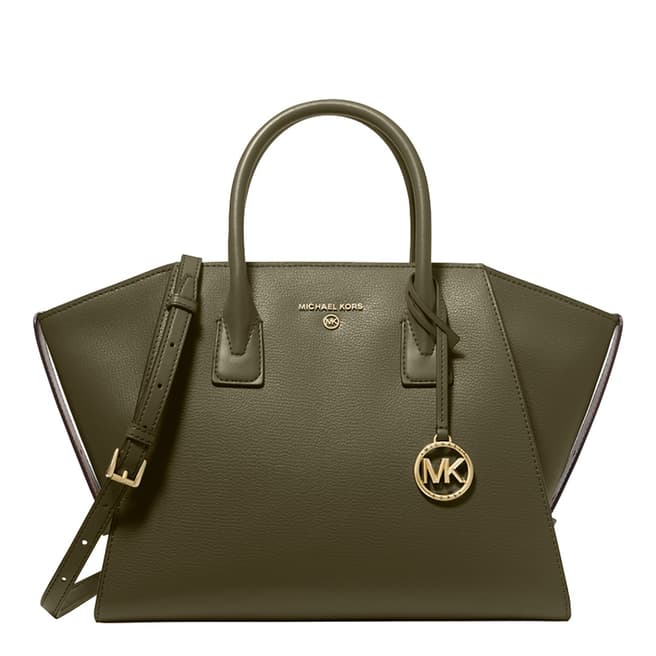 Michael Kors Amazon Green Avril Satchel Bag